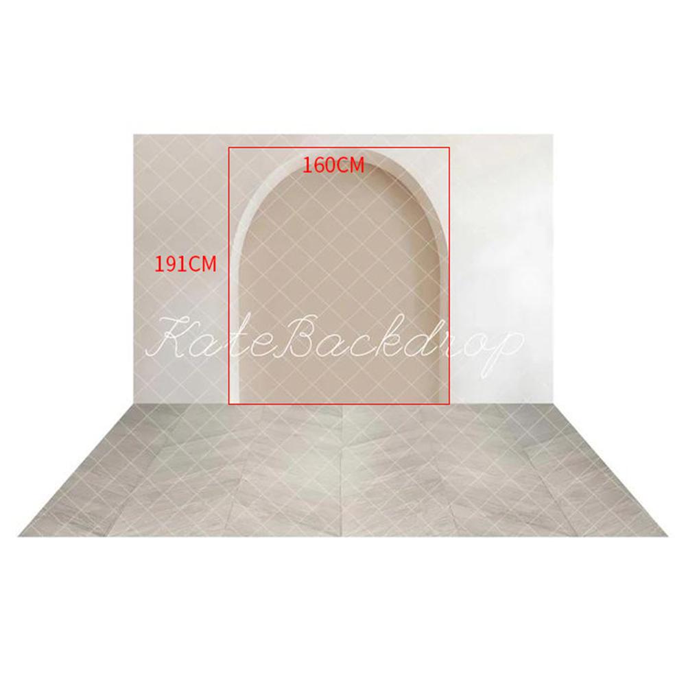 Kate White Art Arch Wall Backdrop+White Gray Floor for Photography - Kate Backdrop AU