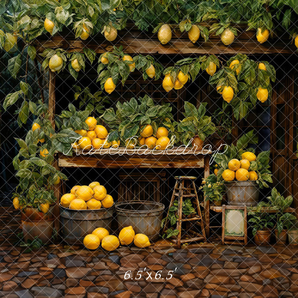 Kate Spring Lemon Warehouse Backdrop Designed by Emetselch - Kate Backdrop AU