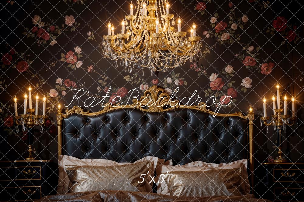 Kate Luxury Chandelier Leather Bedside Backdrop Designed by Chain Photography - Kate Backdrop AU