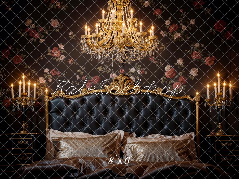 Kate Luxury Chandelier Leather Bedside Backdrop Designed by Chain Photography - Kate Backdrop AU