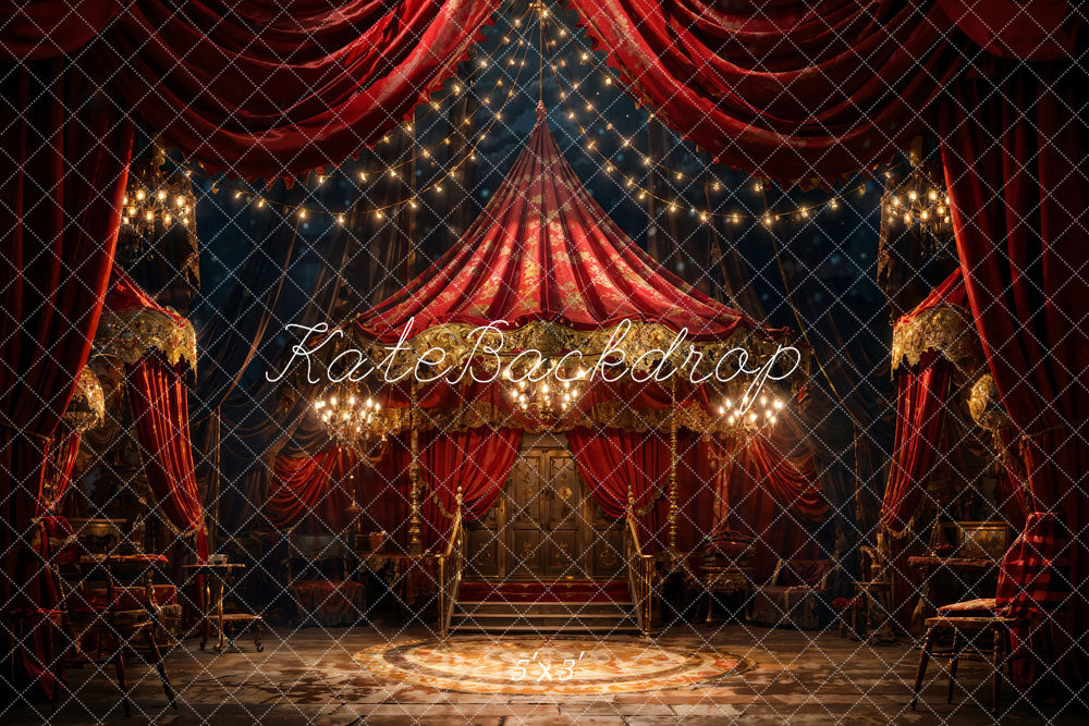 Kate Retro Ornate Circus Style Stage Backdrop Designed by Chain Photography - Kate Backdrop AU