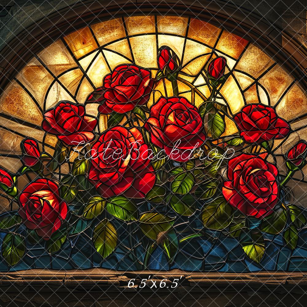 Kate Valentine's Day Rose Mural Backdrop Designed by Chain Photography - Kate Backdrop AU