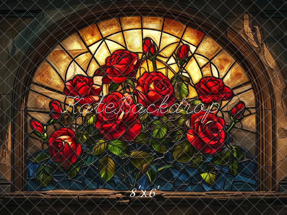 Kate Valentine's Day Rose Mural Backdrop Designed by Chain Photography - Kate Backdrop AU