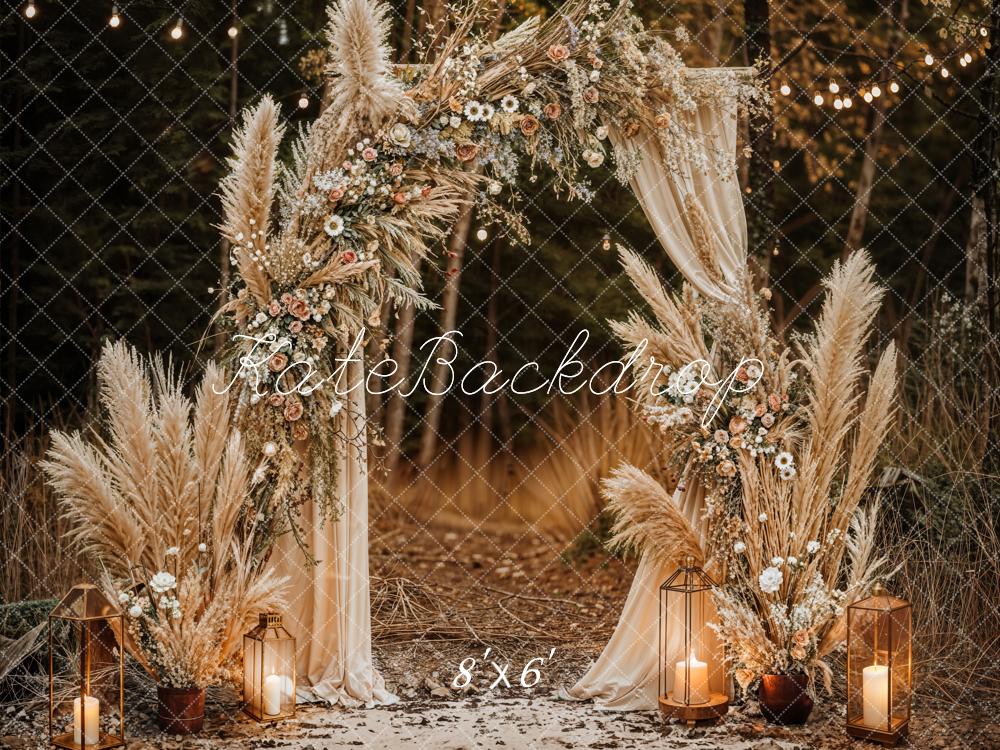 Kate Boho Reed Outdoor Grass Backdrop Designed by Emetselch - Kate Backdrop AU