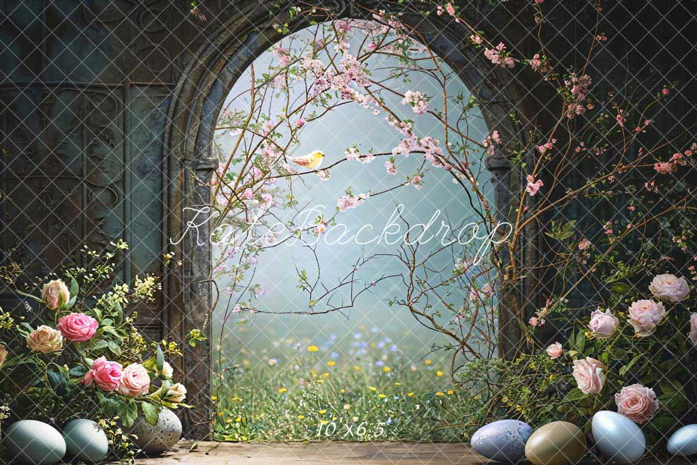 Kate Spring Easter Flowers Arch Backdrop Designed by Chain Photography - Kate Backdrop AU