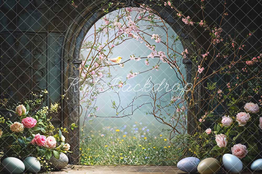 Kate Spring Easter Flowers Arch Backdrop Designed by Chain Photography - Kate Backdrop AU