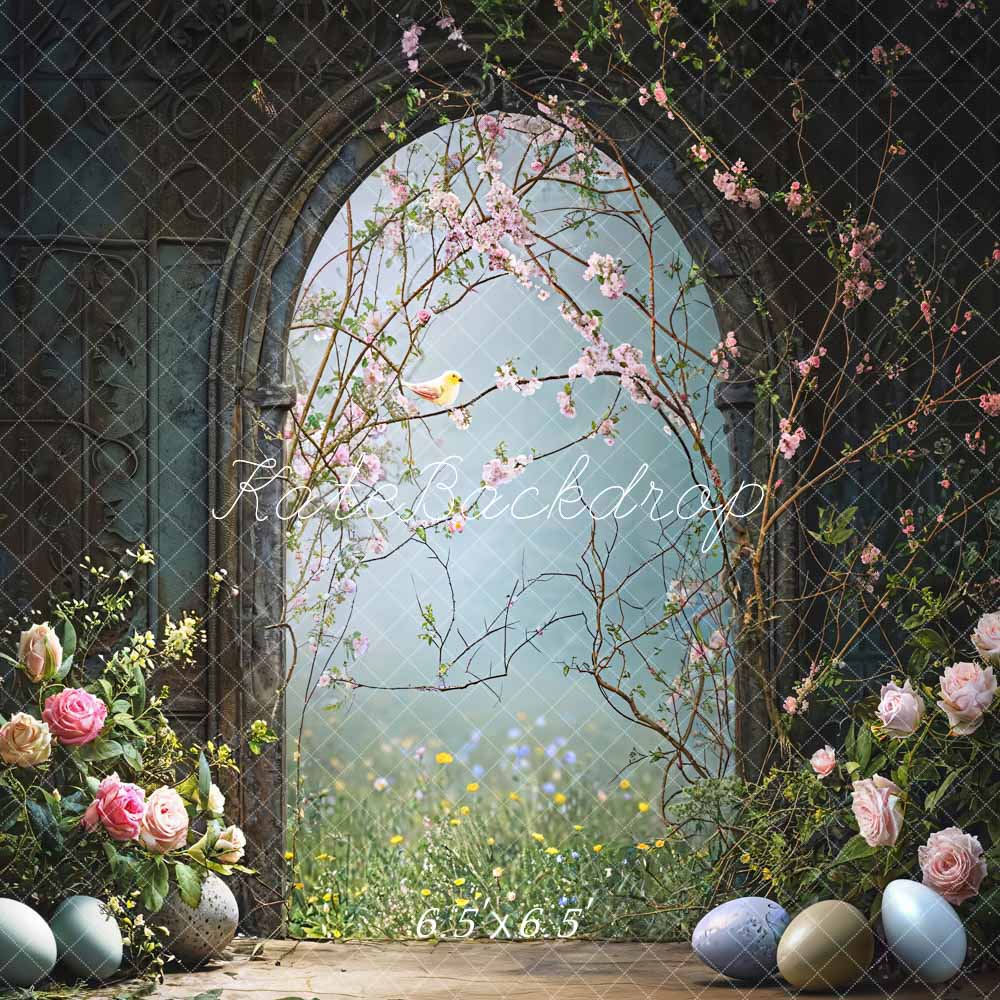 Kate Spring Easter Flowers Arch Backdrop Designed by Chain Photography - Kate Backdrop AU