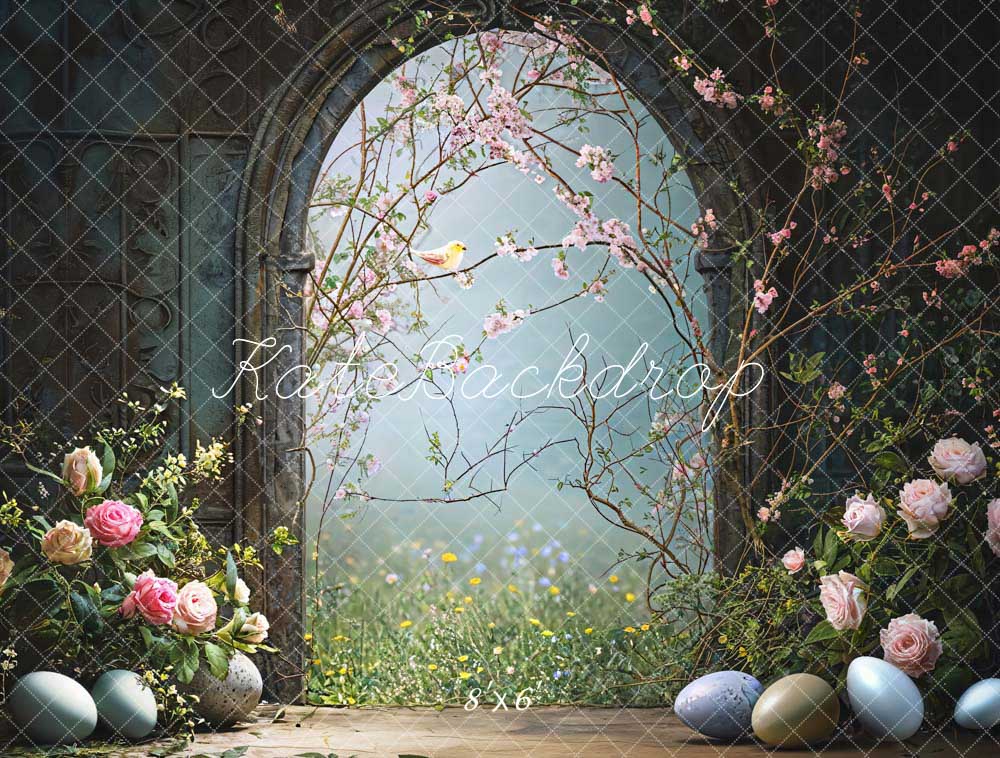Kate Spring Easter Flowers Arch Backdrop Designed by Chain Photography - Kate Backdrop AU
