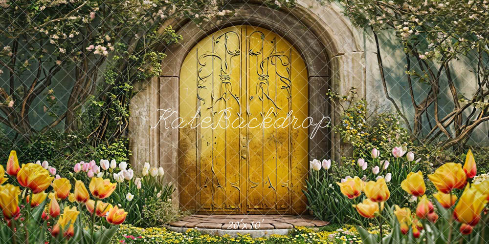 Kate Spring Flowers Arch Door Backdrop Designed by Chain Photography - Kate Backdrop AU
