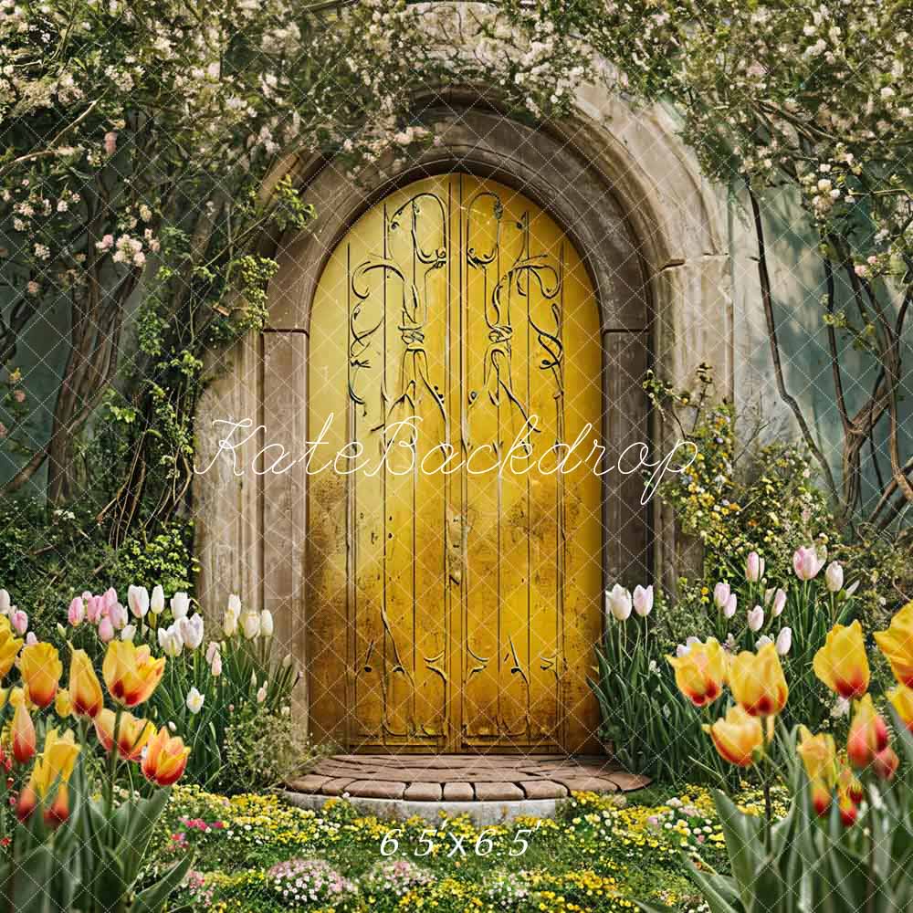 Kate Spring Flowers Arch Door Backdrop Designed by Chain Photography - Kate Backdrop AU