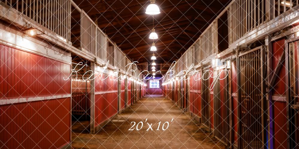 Kate Stable Interior Backdrop Designed by Chain Photography - Kate Backdrop AU
