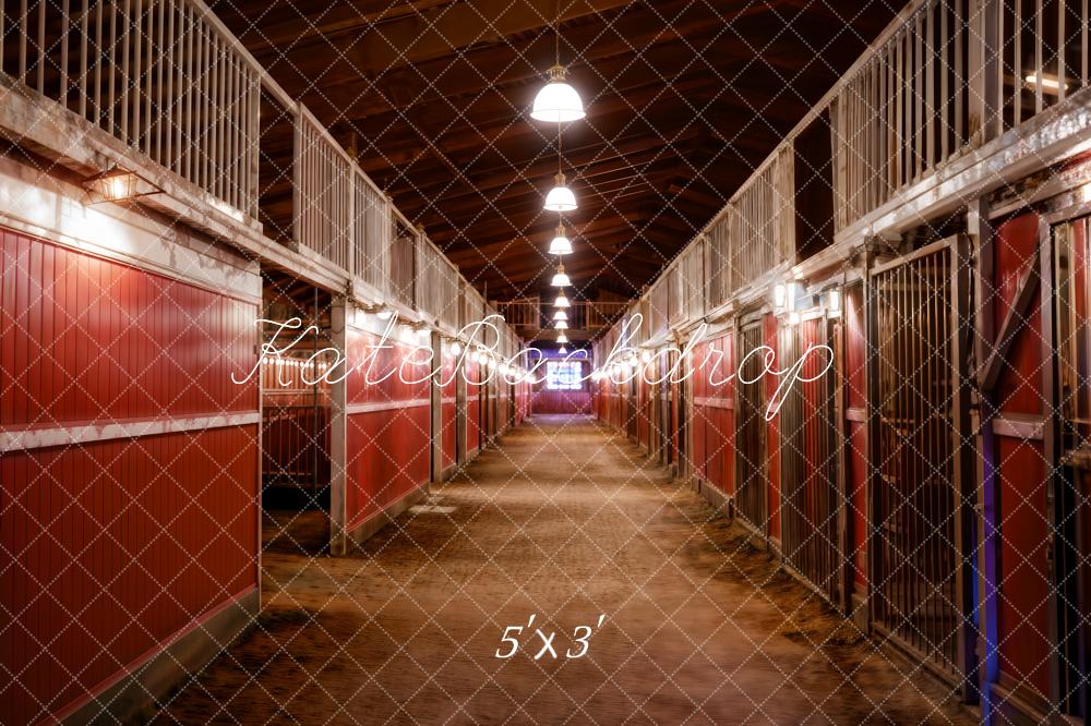 Kate Stable Interior Backdrop Designed by Chain Photography - Kate Backdrop AU