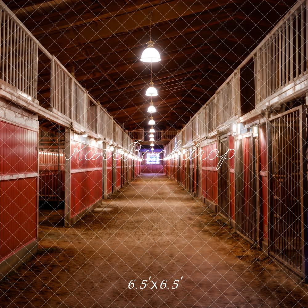 Kate Stable Interior Backdrop Designed by Chain Photography - Kate Backdrop AU
