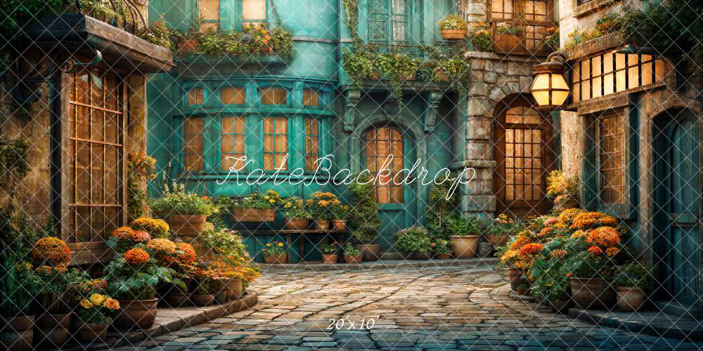 Kate Spring Town Street Backdrop Designed by Chain Photography - Kate Backdrop AU