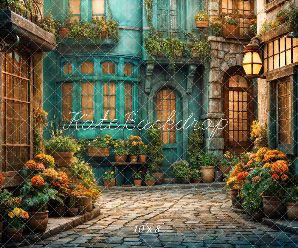 Kate Spring Town Street Backdrop Designed by Chain Photography - Kate Backdrop AU