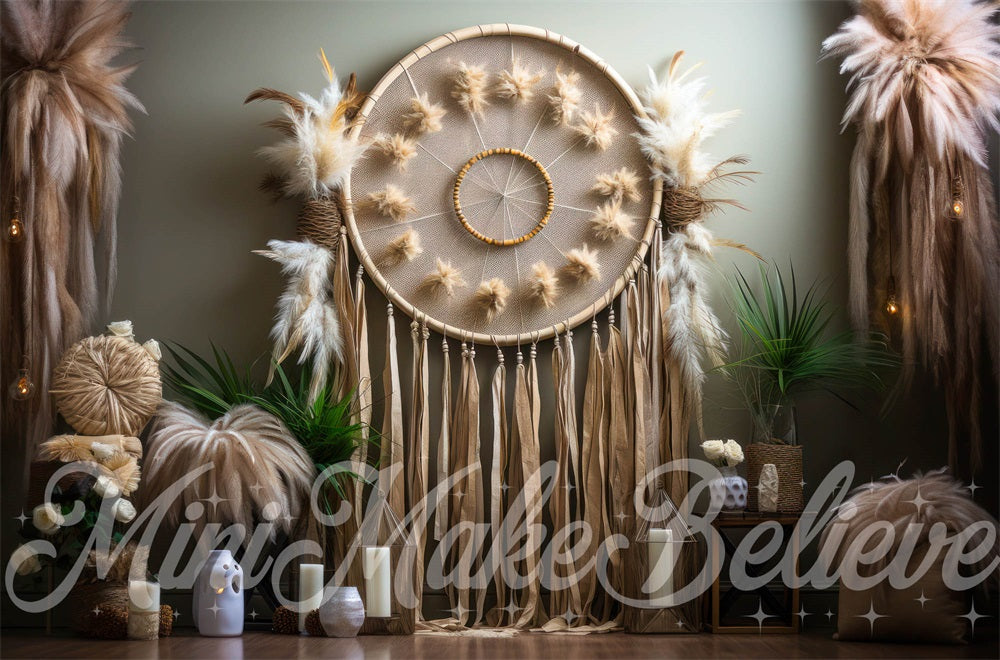 Kate Boho Macrame Dreamcatcher Backdrop Designed by Mini MakeBelieve - Kate Backdrop AU