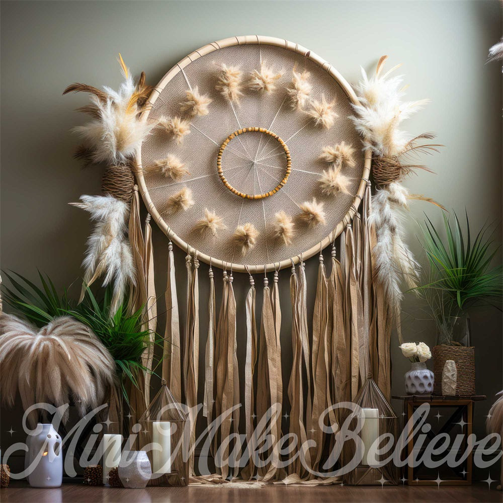 Kate Boho Macrame Dreamcatcher Backdrop Designed by Mini MakeBelieve - Kate Backdrop AU
