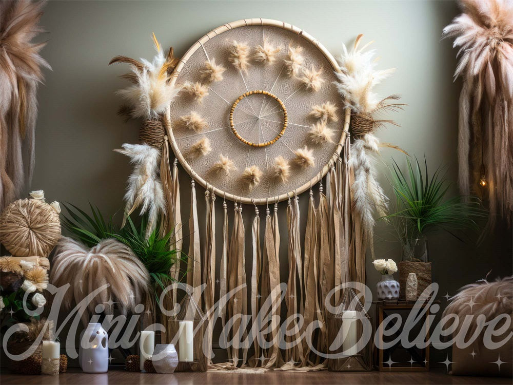 Kate Boho Macrame Dreamcatcher Backdrop Designed by Mini MakeBelieve - Kate Backdrop AU