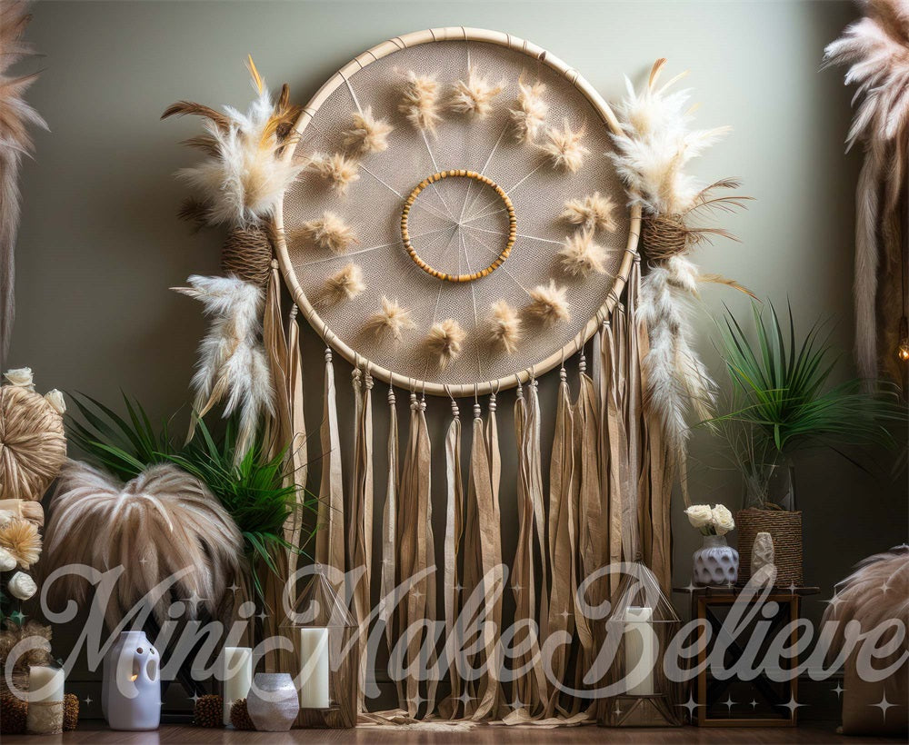 Kate Boho Macrame Dreamcatcher Backdrop Designed by Mini MakeBelieve - Kate Backdrop AU