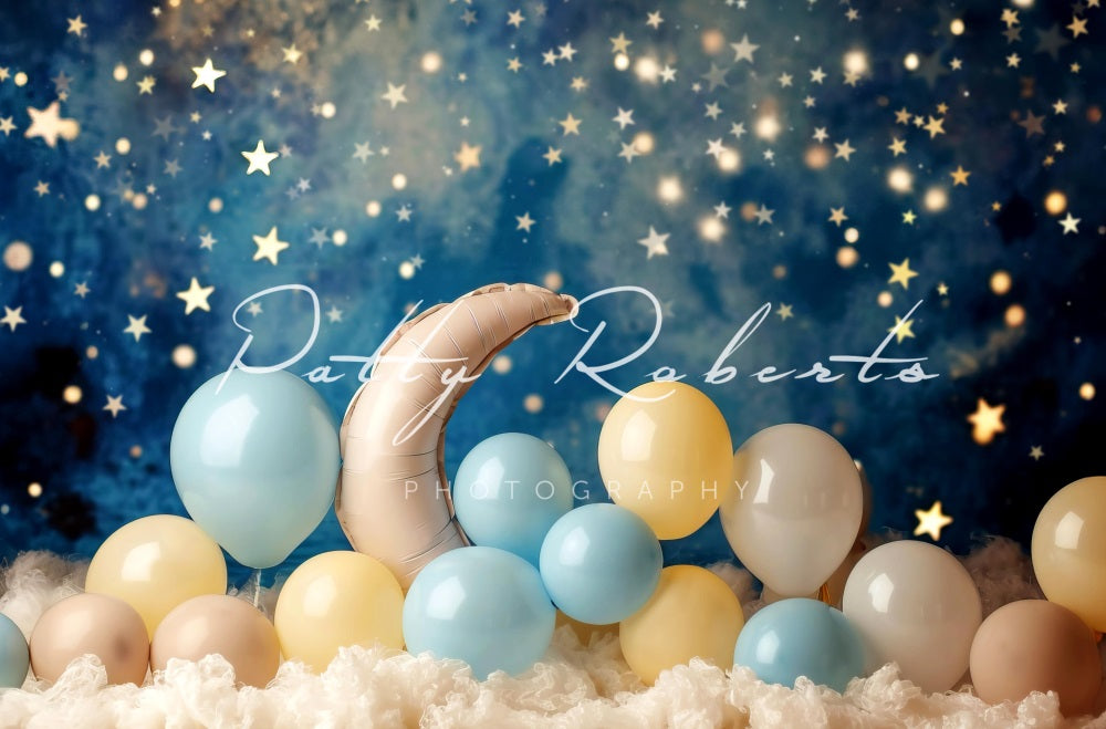 Kate Moon and Balloons Backdrop Designed by Patty Robertss - Kate Backdrop AU