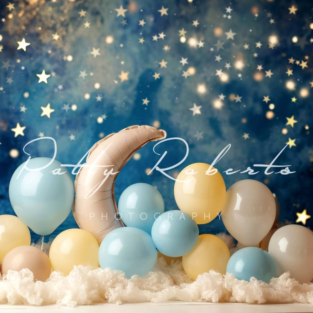Kate Moon and Balloons Backdrop Designed by Patty Robertss - Kate Backdrop AU