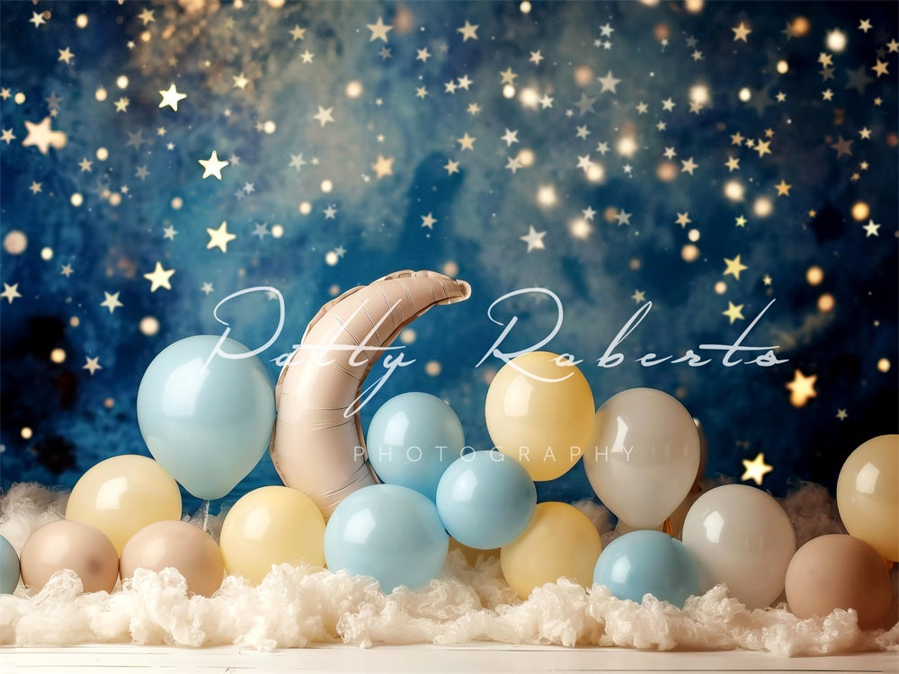 Kate Moon and Balloons Backdrop Designed by Patty Robertss - Kate Backdrop AU