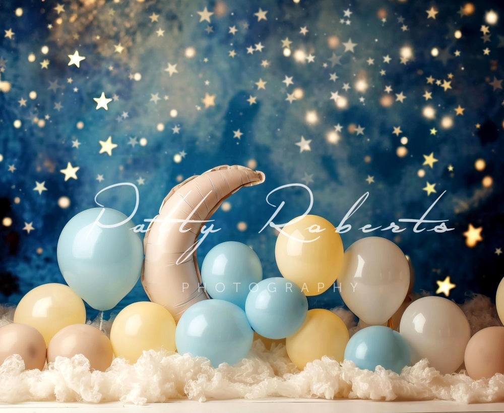 Kate Moon and Balloons Backdrop Designed by Patty Robertss - Kate Backdrop AU