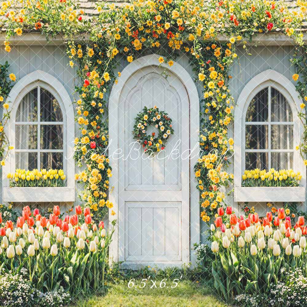 Kate Spring Flowers House Backdrop Designed by Chain Photography - Kate Backdrop AU