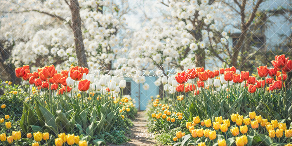 Kate Spring Flower Path Backdrop Designed by Chain Photography - Kate Backdrop AU