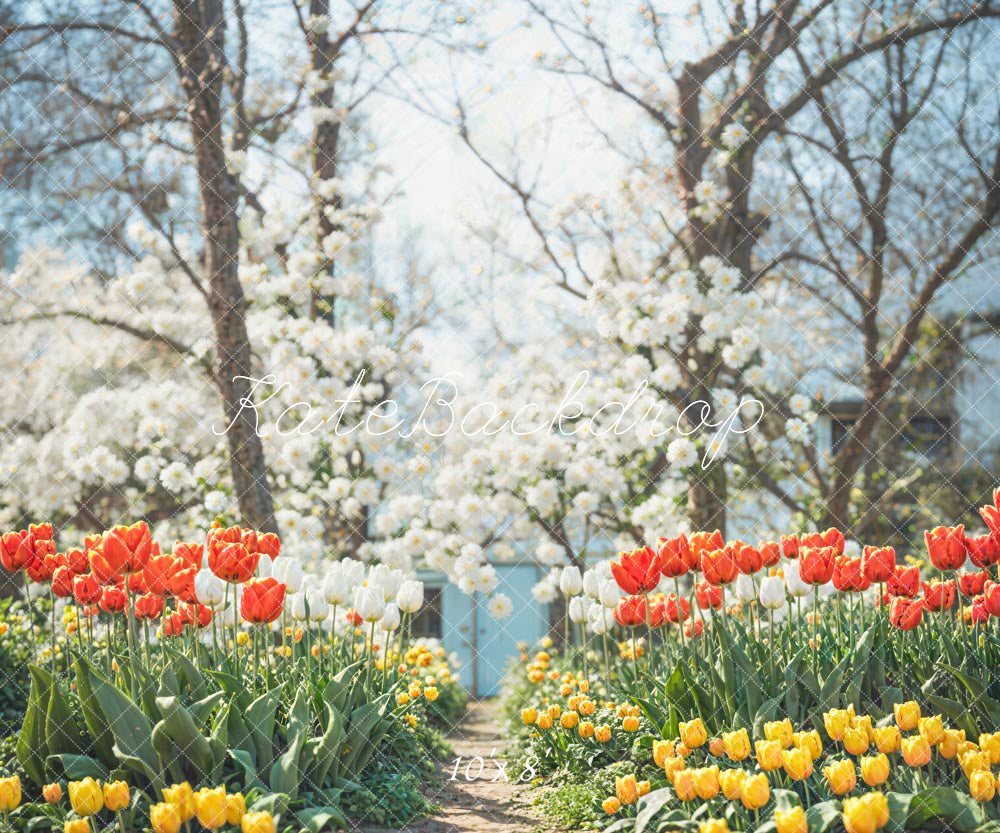 Kate Spring Flower Path Backdrop Designed by Chain Photography - Kate Backdrop AU