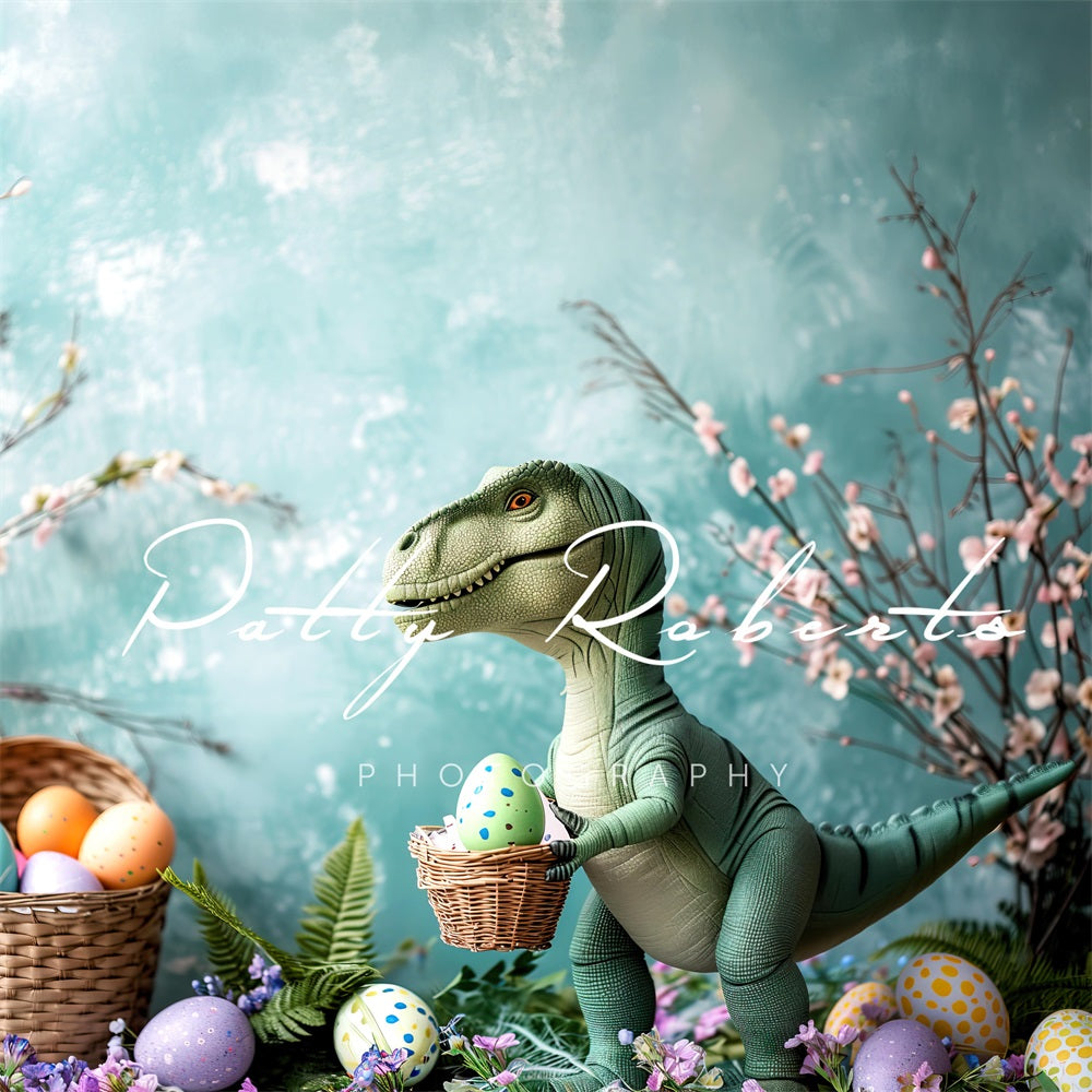 Kate Dinosaur Easter Egg Boy Backdrop Designed by Patty Robertss - Kate Backdrop AU