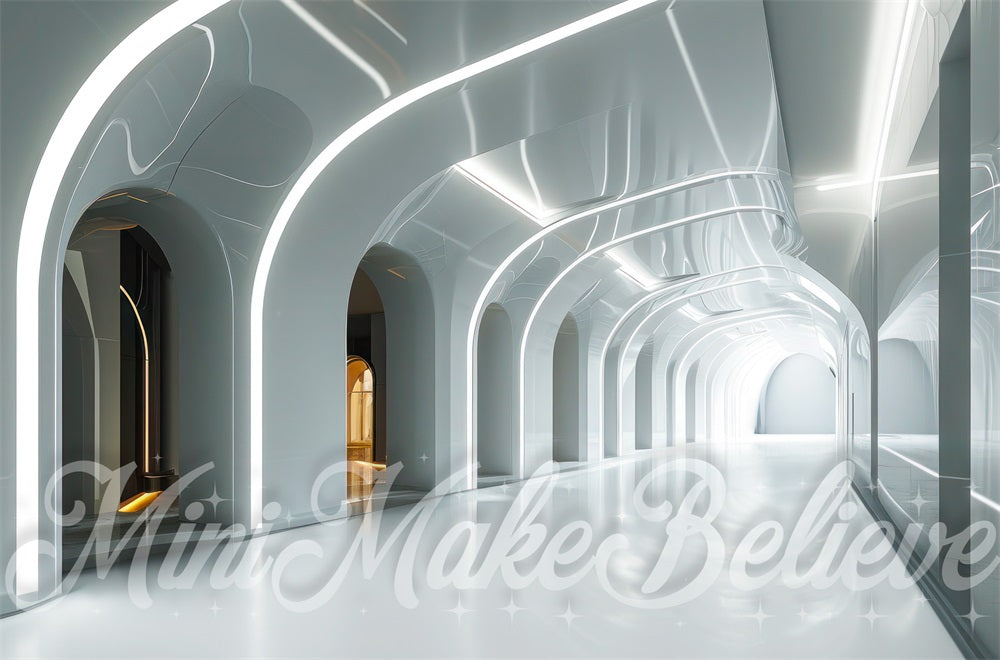 Kate Interior Spaceship Corridor Backdrop Designed by Mini MakeBelieve - Kate Backdrop AU