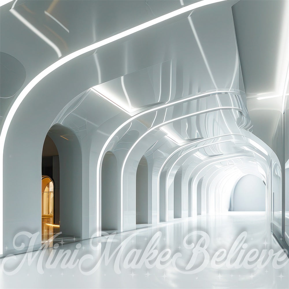 Kate Interior Spaceship Corridor Backdrop Designed by Mini MakeBelieve - Kate Backdrop AU