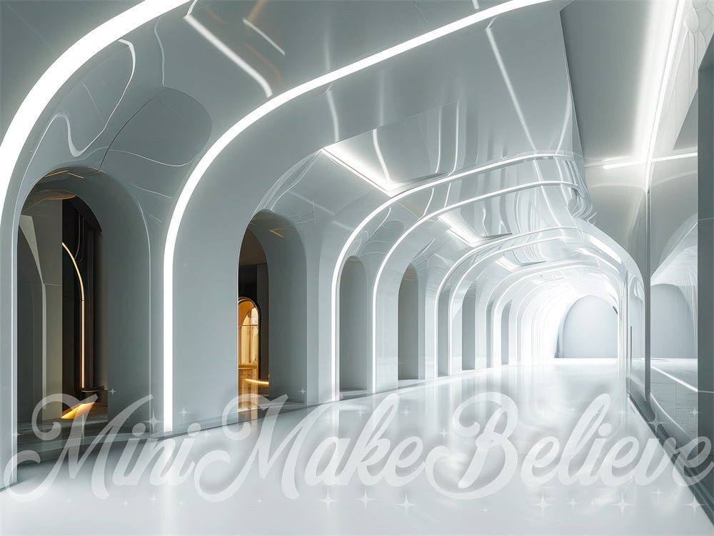 Kate Interior Spaceship Corridor Backdrop Designed by Mini MakeBelieve - Kate Backdrop AU