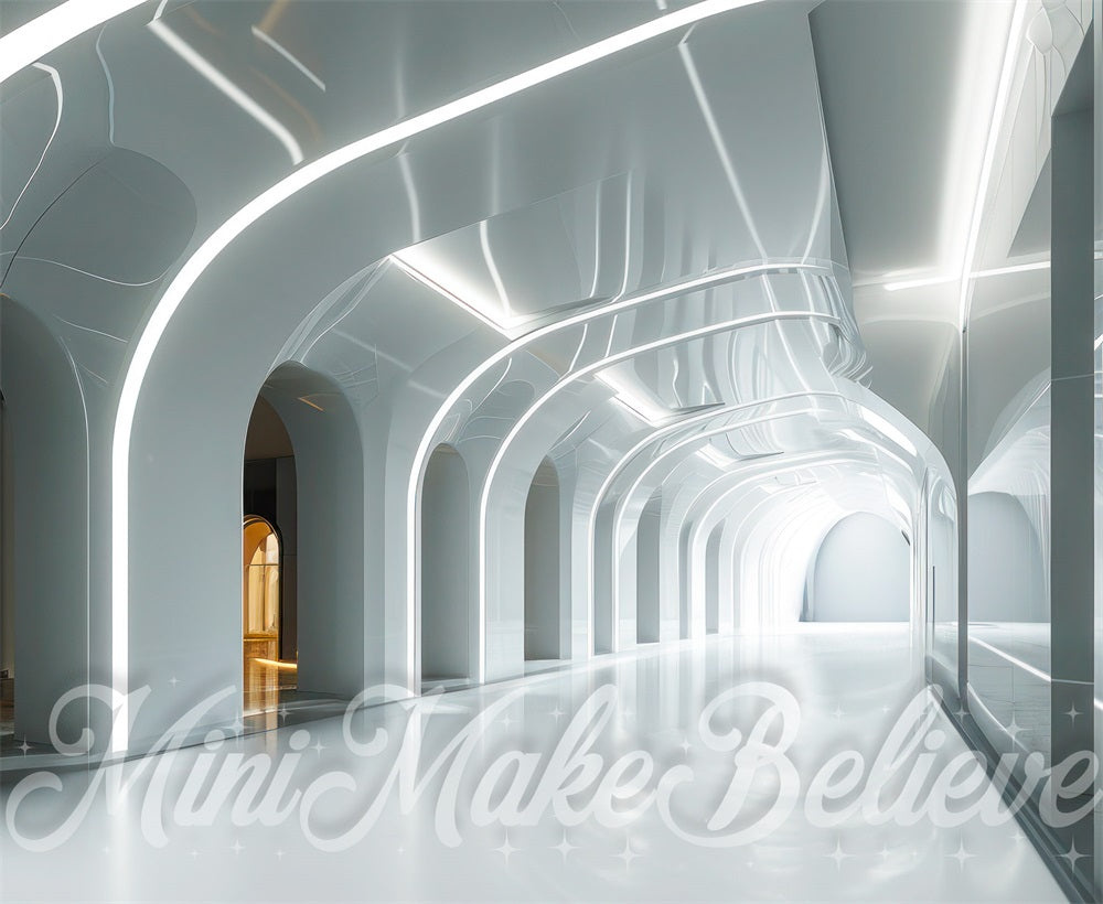 Kate Interior Spaceship Corridor Backdrop Designed by Mini MakeBelieve - Kate Backdrop AU
