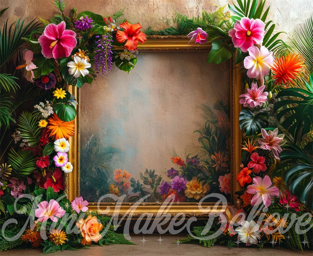 Kate Summer Fine Art Frame Hibicus Backdrop Designed by Mini MakeBelieve - Kate Backdrop AU