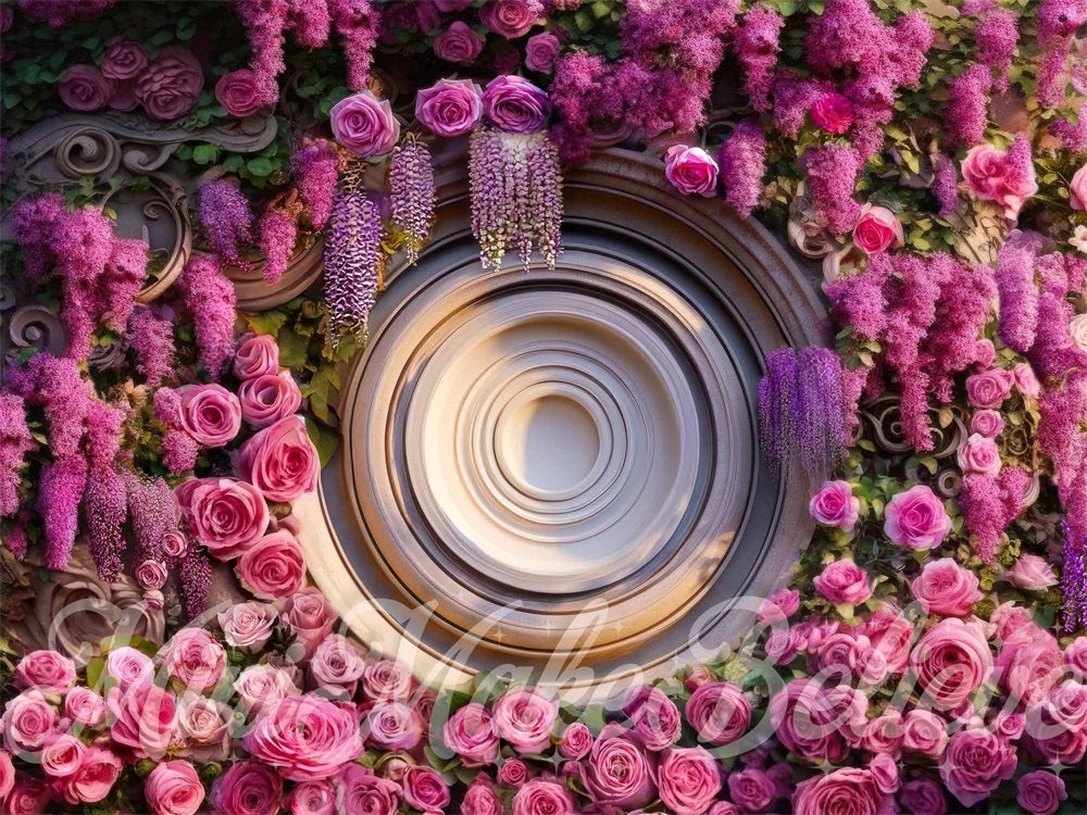Kate Wicked Rose Wall Valentine's Day Backdrop Designed by Mini MakeBelieve - Kate Backdrop AU