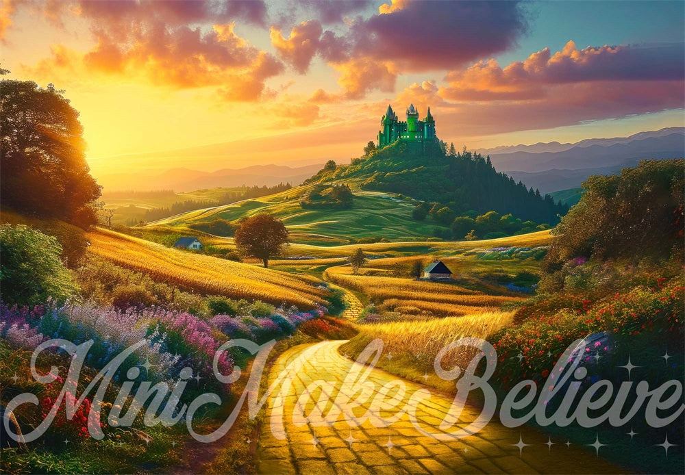 Kate Wicked Yellow Brick Road Backdrop Designed by Mini MakeBelieve - Kate Backdrop AU