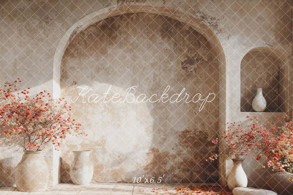 Kate Spring Modern Style Flower Pot Arch Wall Backdrop Designed by Emetselch