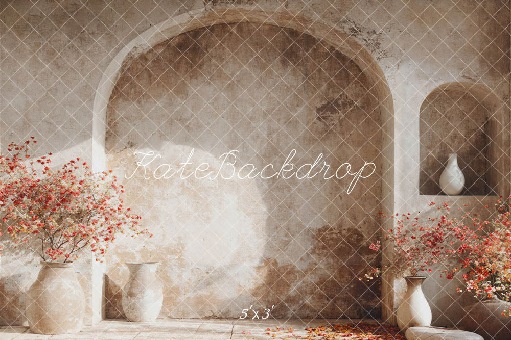 Kate Spring Modern Style Flower Pot Arch Wall Backdrop Designed by Emetselch - Kate Backdrop AU