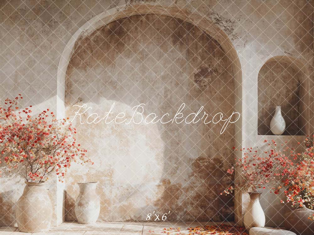 Kate Spring Modern Style Flower Pot Arch Wall Backdrop Designed by Emetselch - Kate Backdrop AU