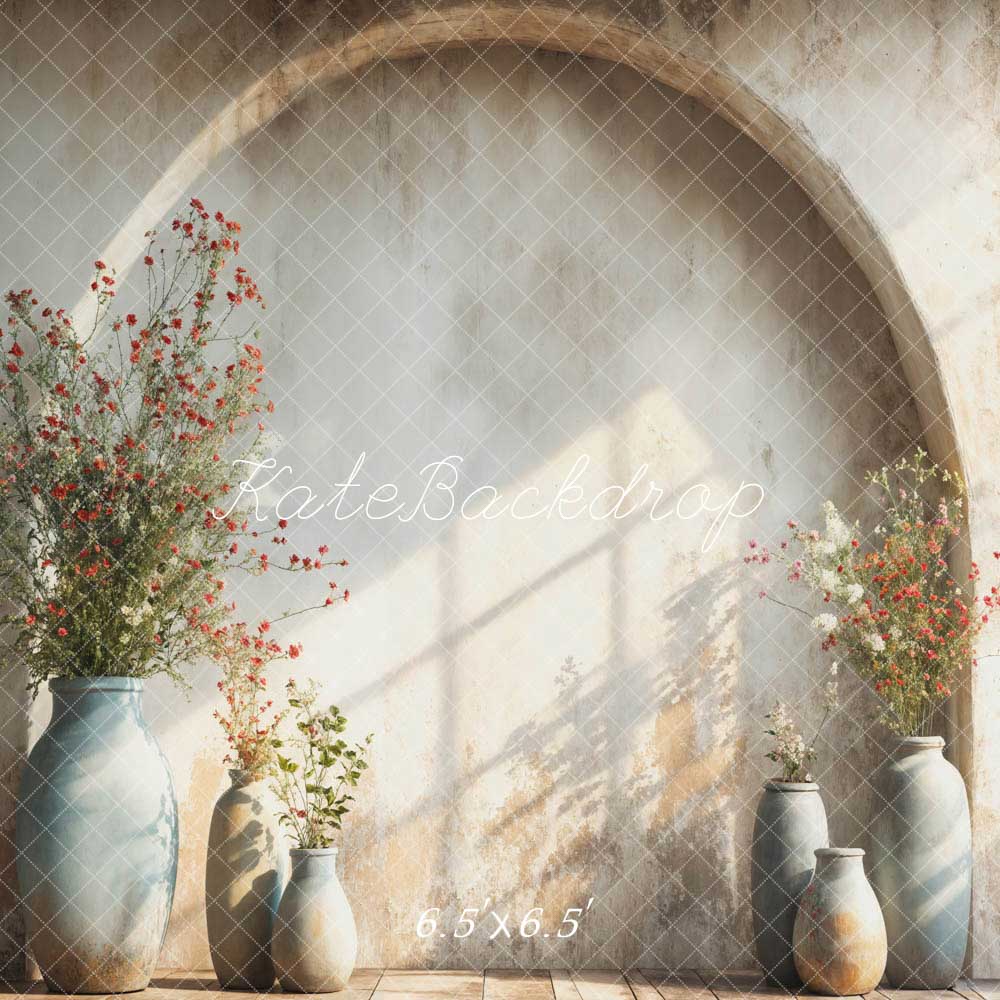 Kate Spring Modern Style Flower Pot Arch Wall Backdrop Designed by Emetselch - Kate Backdrop AU