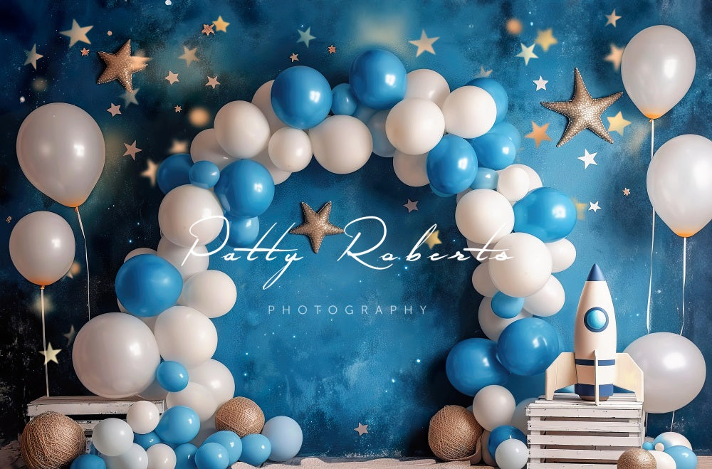 Kate Cosmic Balloons Smash Backdrop Designed by Patty Robertss - Kate Backdrop AU