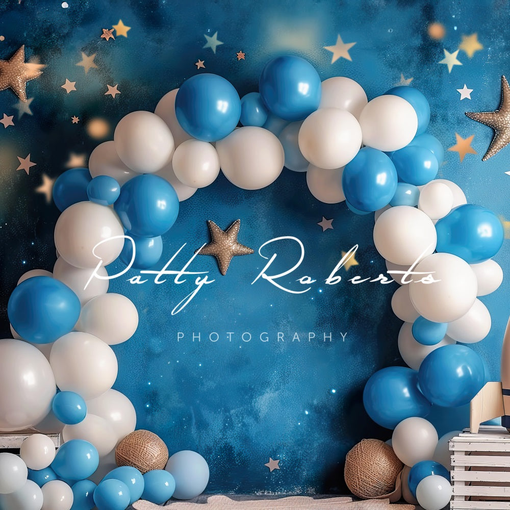 Kate Cosmic Balloons Smash Backdrop Designed by Patty Robertss - Kate Backdrop AU