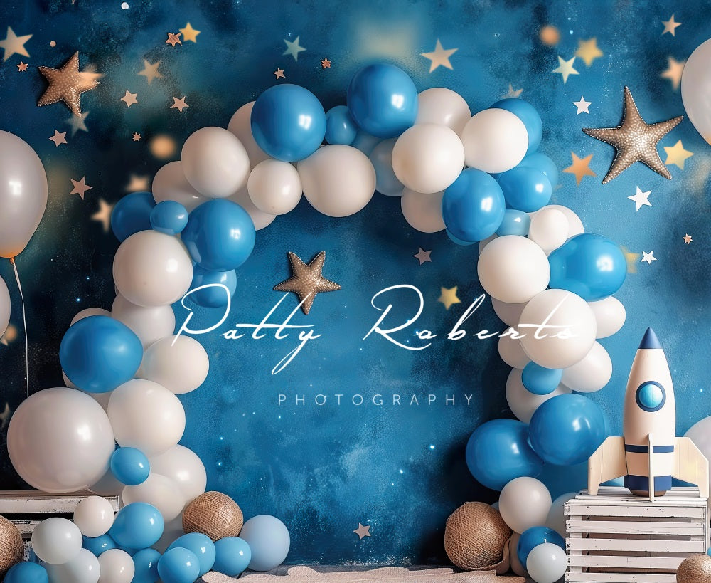 Kate Cosmic Balloons Smash Backdrop Designed by Patty Robertss - Kate Backdrop AU