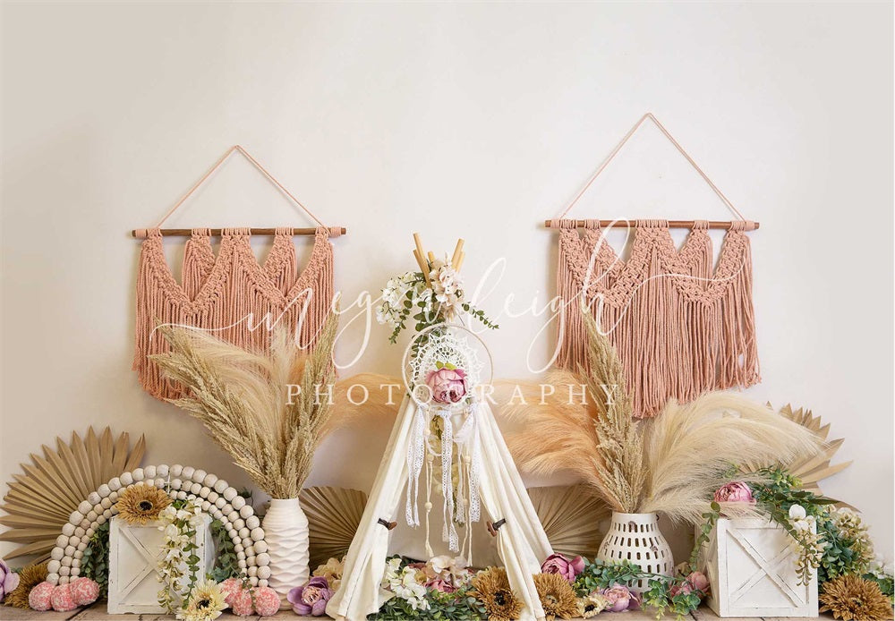 Kate BohoOasis Tent Backdrop Cake Smash Designed by Megan Leigh Photography - Kate Backdrop AU