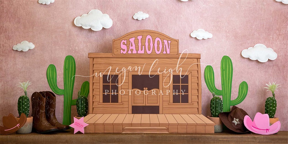 Kate Cowgirl Saloon Backdrop Designed by Megan Leigh Photography - Kate Backdrop AU