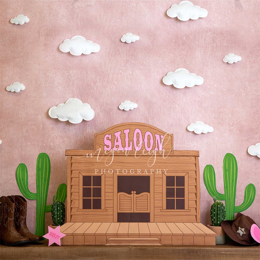 Kate Cowgirl Saloon Backdrop Designed by Megan Leigh Photography - Kate Backdrop AU