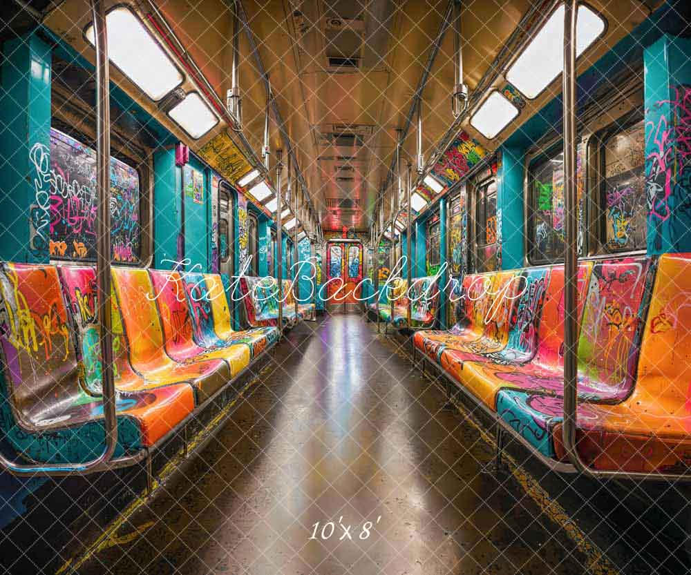Kate Creative Graffiti Subway Backdrop Designed by Emetselch - Kate Backdrop AU