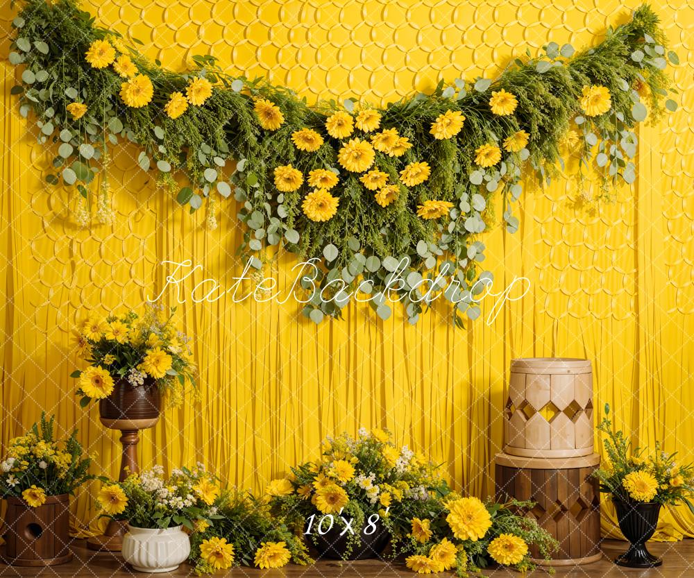 Kate Summer Yellow Daisy Backdrop Designed by Emetselch - Kate Backdrop AU